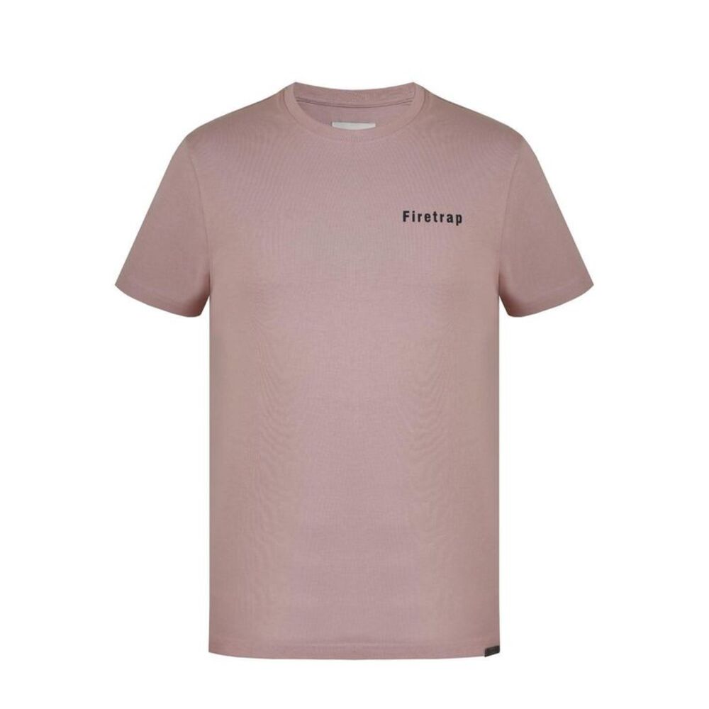 Firetrap Mens Cotton T-Shirt / Dusty Rose